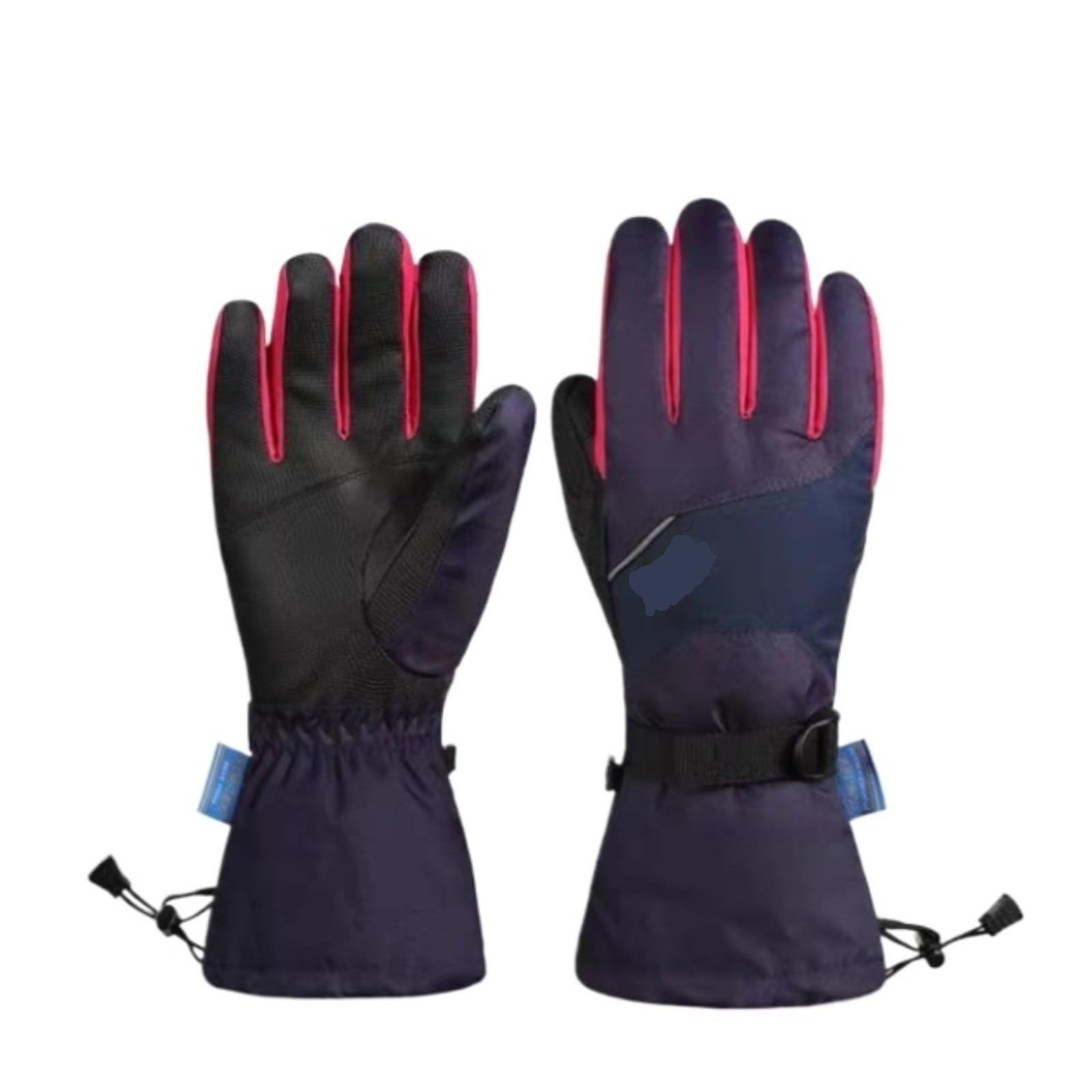 Guanti Invernali Guanti da Sci, Protezione for Touch Screen Guanti Impermeabili for Moto e Bicicletta Caldi Guanti Caldi(Purple,Large)