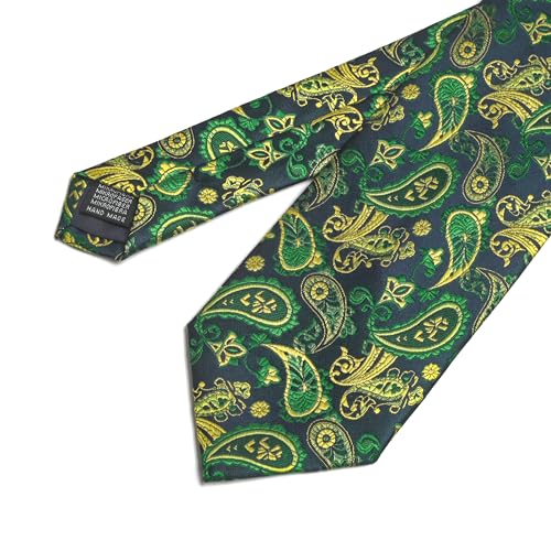 Image of Men's Tie Set with Pocket Square and Cufflinks | 100% microfiber; tie 59 x 3.15 in; square 10 x 10 in; gift box included