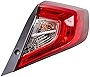 Brock Replacement Passengers Tail Light Quarter Panel Mounted Tail Lamp Compatible with 16-18 Civic Sedan 33500TBAA01