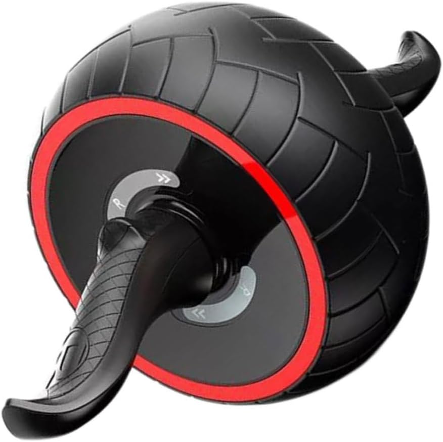 Yardwe Abdominal Exercise Roller Wheel Fitness Device for Abdomen Training Stomach Roller for Belly Fat Reduction Mute Wheel for Core Strengthening