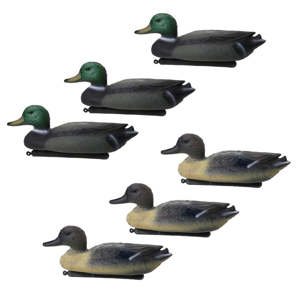 Lifelike Duck Decoy 8 Piece Set for Waterfowl Hunting