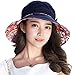 Siggi Bucket Boonie Cord Fishing Beach Cap Summer Sun Hat Bowknot Wide Brim for Women Navy