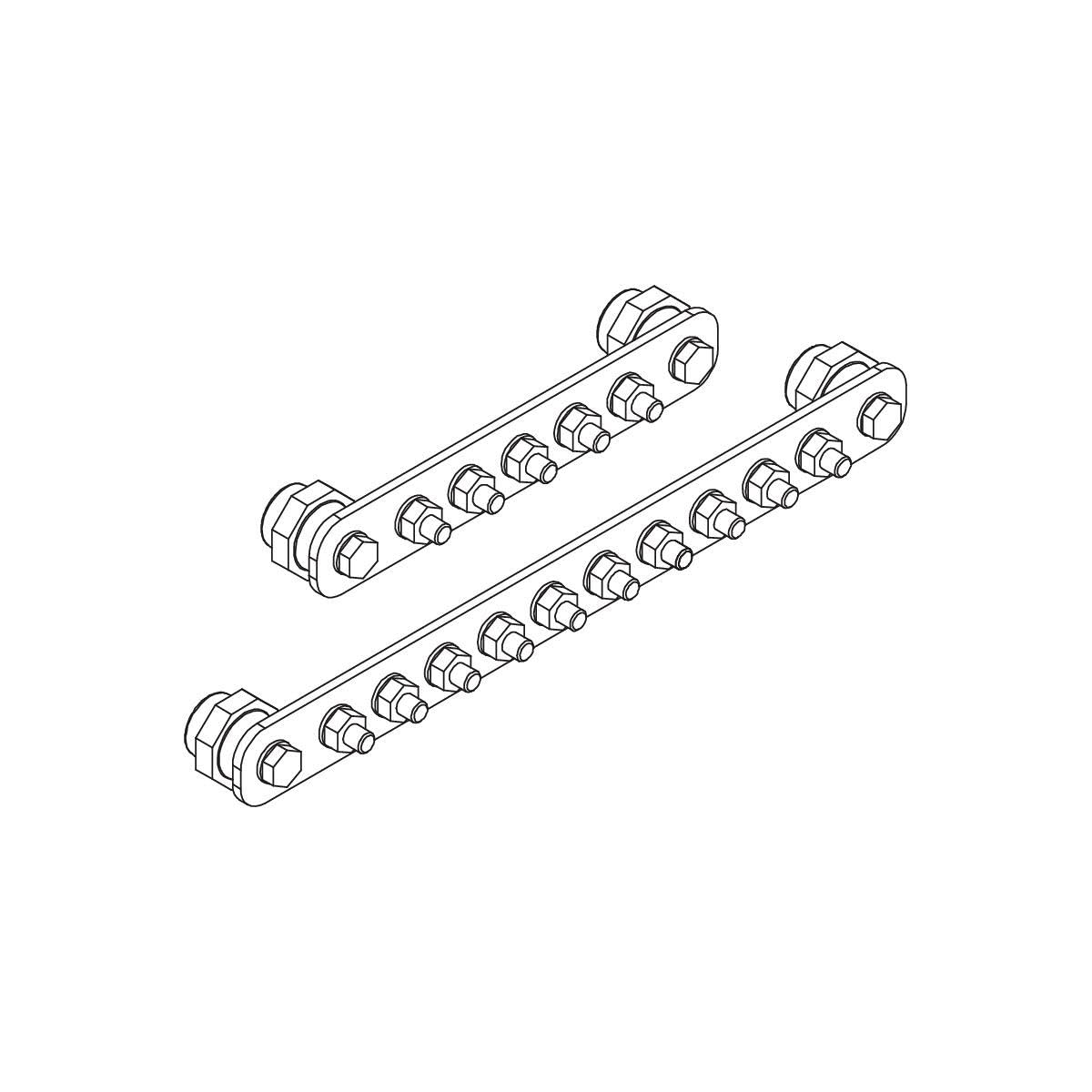 obo-bettermann – Stange Schiene 1802 10 x M10 Kupfer