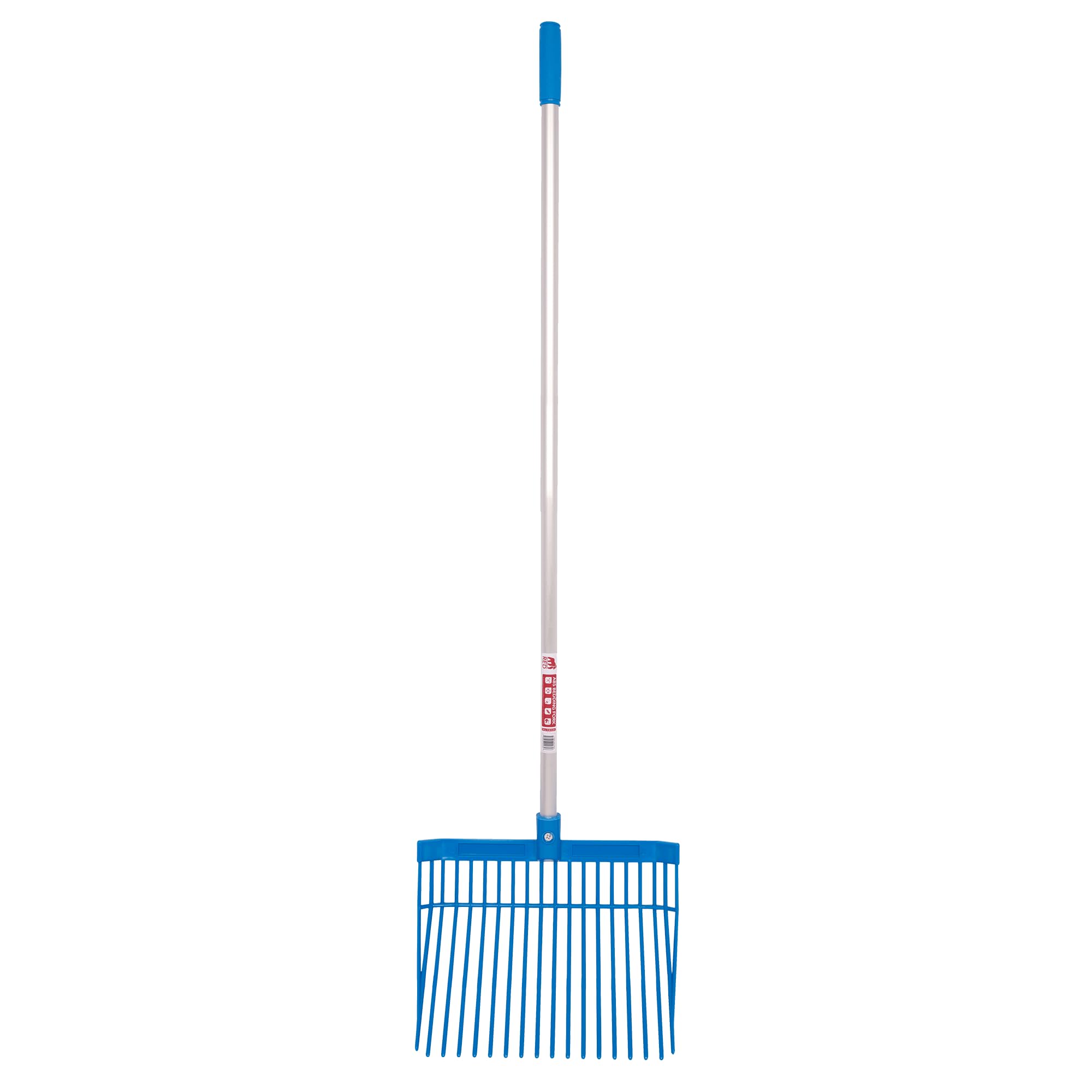 Red Gorilla Blue Medium Bedding Fork With Straight Handle Lightweight For Stable Bedding Mucking Out Metal Pitchfork For Hay And Garden Compost 154Cm Long