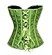 Bslingerie® Damen Brocade Bustier Korsagen (XXL, Grüner Brokat)
