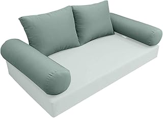 MH GLOBAL |SLIPCOVER ONLY| S1 Outdoor Bolster Backrest Pillow Covers Knife Edge Crib AD002