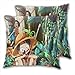 anzonto Lot de 2 housses de coussin carrées en polyester doux pour canapé, lit, voiture, café, fête 55 x 55 cm