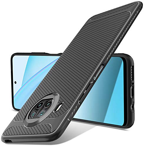 Luibor Funda Xiaomi Mi 10T Lite,Absorción de Golpes Anti-Rasguños Suave Esmerilado Negro Mate Funda Protectora para Xiaomi Mi 10T Lite