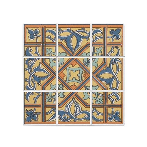 Carreaux céramique pour masquer un mur abîmé avec motif élégant