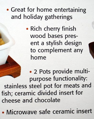 Casa Moda Tuscany 2 In 1 Fondue Party Set 20 Piece Set #TOP5