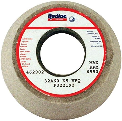 Radiac F322192 32A Tool and Cutter Grinding Wheel - Size: 3-1/2"/2-3/4" x 1-1/2" x 1-1/4"