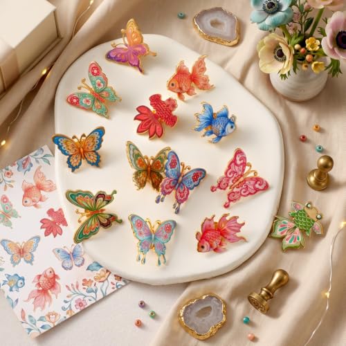Image of 30 /60 Pcs Cute Enamel Pins Bulk Lapel Brooch