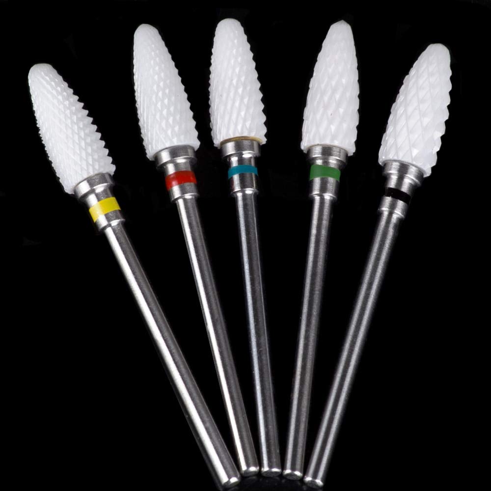 Milling Cutter for Manicure Ceramic Mill Manicure Machine Set Cutter for Pedicure Electric Nail Files Nail Drill Bit 3