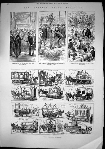 Duc Cambridge 1882 de Festival de Guilde de Preston de Cortège des Commerces Duc Cambridge 1882 de Festival de Guilde de Preston de Cortège des Commerces