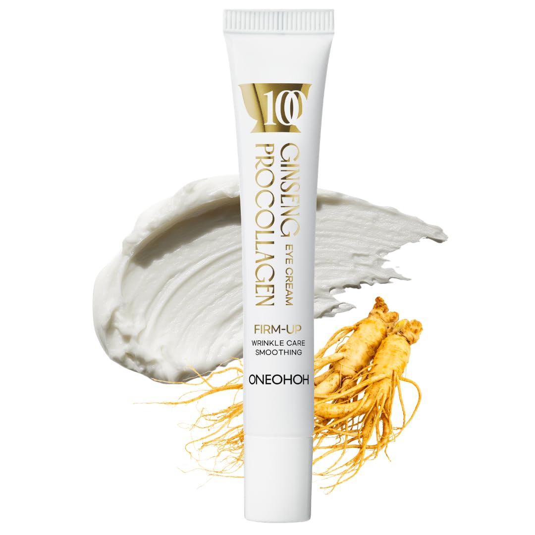 Korean Ginseng Pro-Collagen Firming Eye Cream with Adenosine, Eye Cream for Wrinkles & Fine Lines, Hydrating & Smoothing Care, 1.01 fl oz