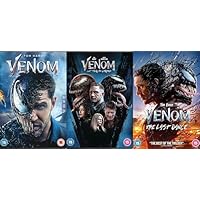 Venom 1-3 Complete Collection DVD - Venom, Venom: Let There Be Carnage / Venom: The Last Dance DVD - Venom 3 Film Complete Collection DVD Tom Hardy
