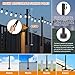 AILBTON 2.6Ft String Light Poles 10 Pack,Light Poles for Outside Lights,Outdoor with Fence Brackets Hanging Lights,Metal Stand Deck Patio Backyard