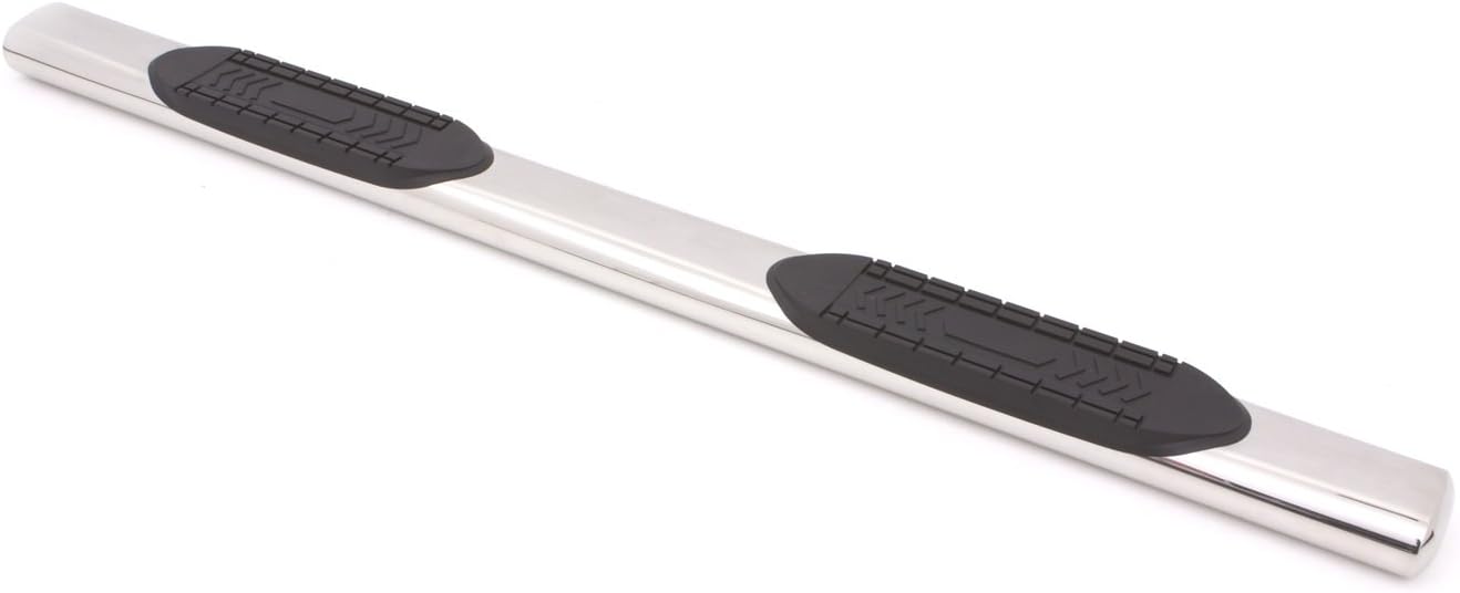 Lund 24355008 Polished Stainless Steel 6" Oval Straight Nerf Bars for 1999-2013 Silverado/Sierra 1500, 2001-2004 Silverado/Sierra 2500, 2001-2006 Silverado/Sierra 3500, 2001-2014 Silverado/Sierra 2500HD, 2007-2014 Silverado/Sierra 3500HD Standard Cab