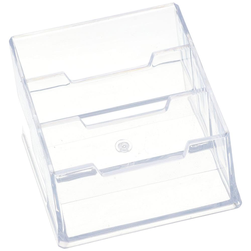 Risedot Acrylic Business Card Holder,3 Tier Clear Name Card Organizer for Office - Image 4