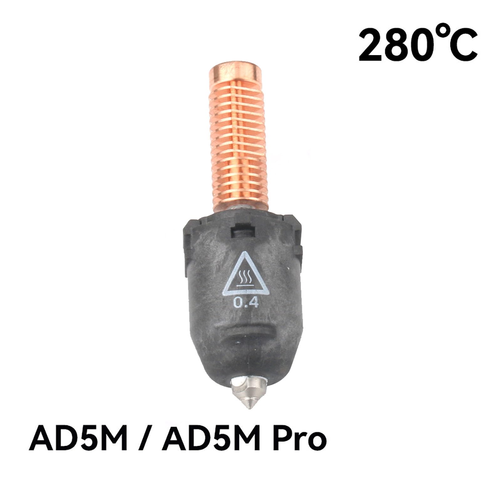 Conjunto de Boquilla para AD5M / AD5M Pro Impresora 3D MAX 280℃ Boquilla de Alta Temperatura y Alto Flujo para Adventurer 5M / 5M Pro
