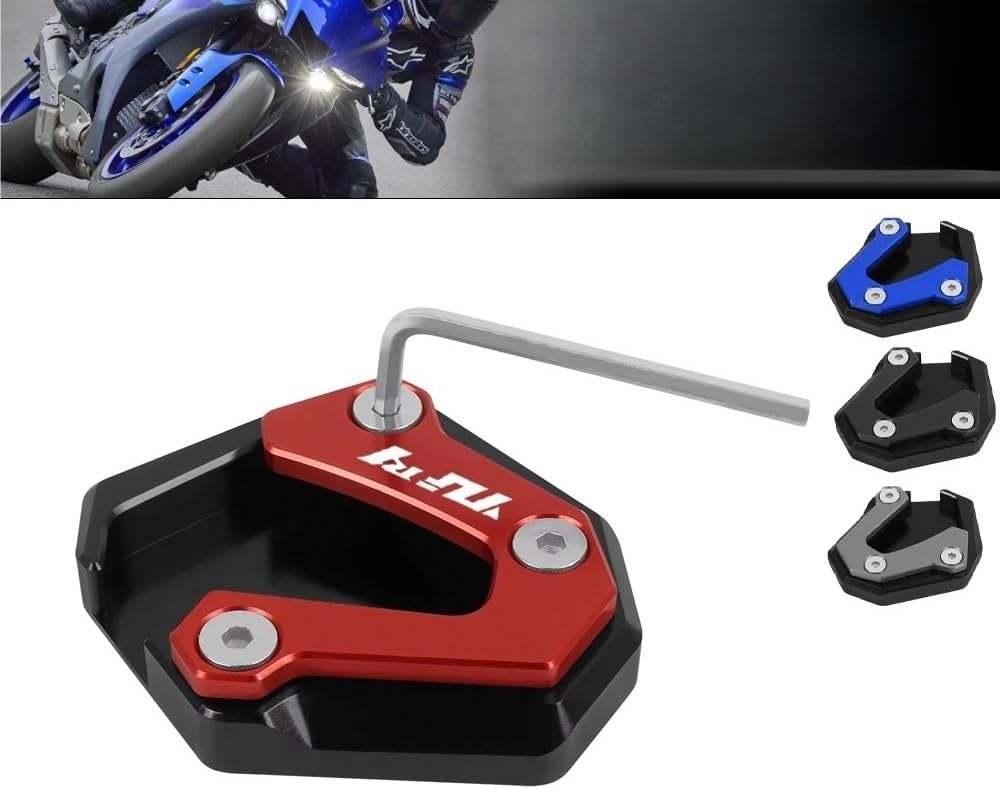 Motorcycle Support Stand Plate Kickstand for Y&AMAHA YZF-R1 YZF R1 R1M YZF-R1M 2015-2024 Motorcycle Decoration Accessories Foot Support Plate Side Stand Extension Pad
