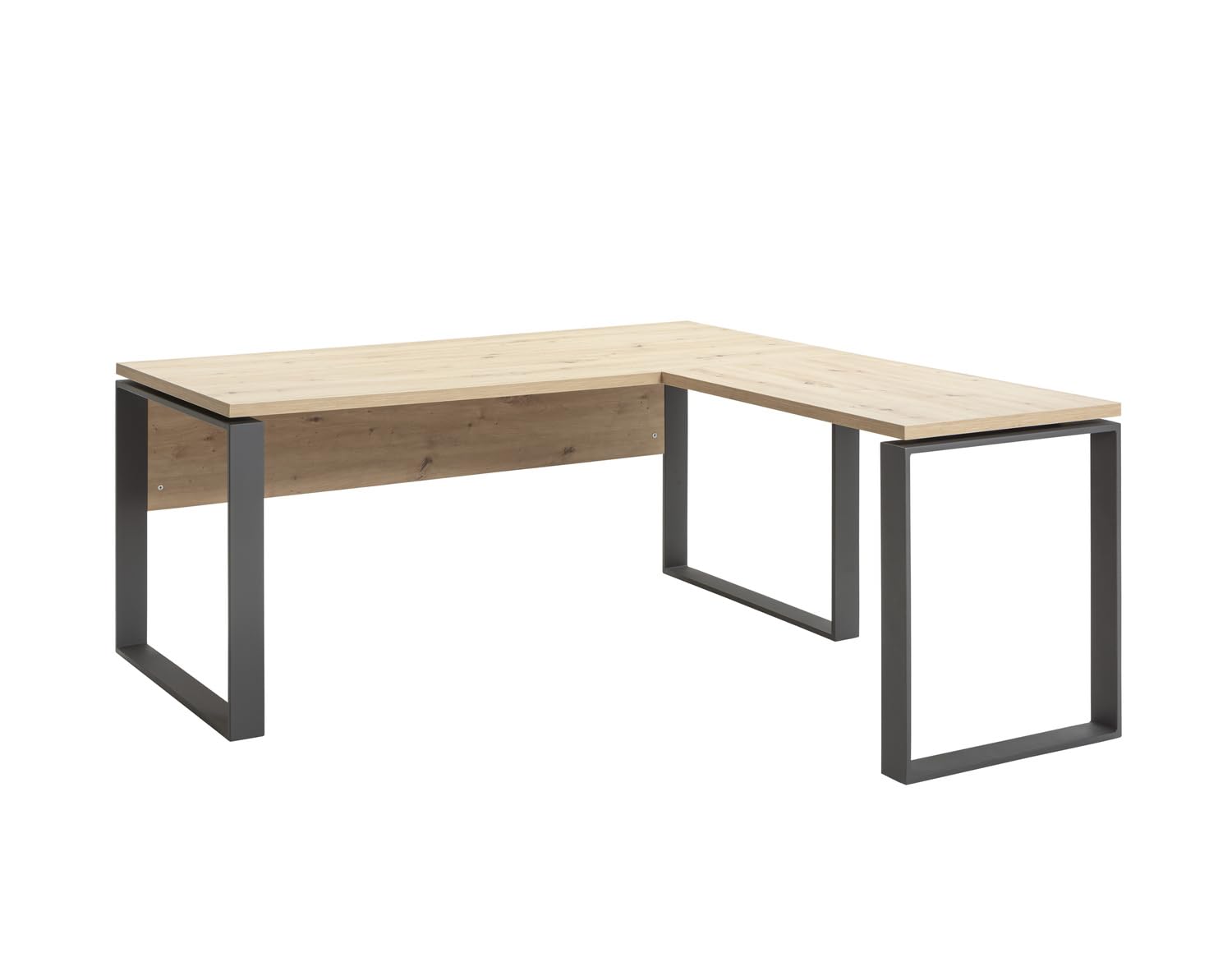 Allungo Per Scrivania Linea DISEGNO | Rovere Sonoma 90x60cm | Made In Italy | Trasforma In Scrivania Angolare - Foto 8