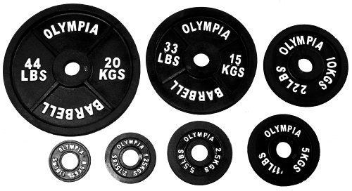 Ader Olympic 302 Lbs Black Set with Olympic Chrome Bar & Spring Collars