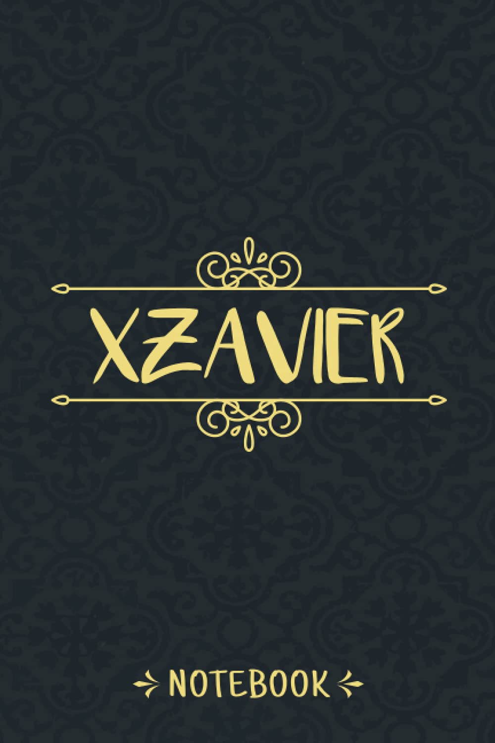 Xzavier Notebook: Personalized Name Vintage Journal For Xzavier, Birthday Gift For Men, Boys, Friends And Boyfriend, 6x9, 120 Ruled Pages, Matte Finish Cover