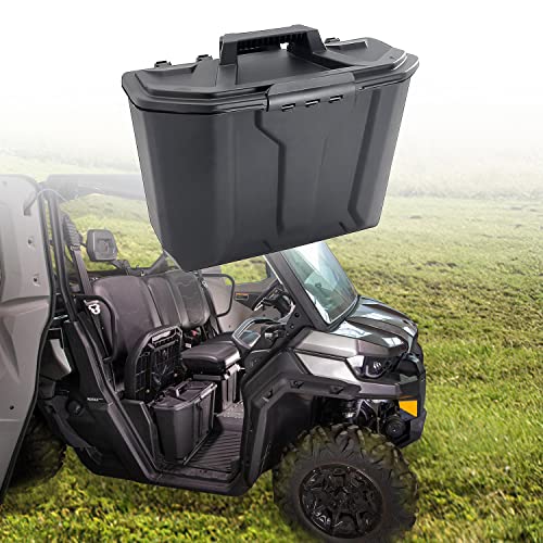 CPOWACE Removable Storage Bin Compatible with Can Am Defender Passenger Underseat Waterproof Storage Box Compatible with HD5/HD8/HD9/Max HD9/Max HD8/HD10/Max HD10 2016-2025 Replace #715003314