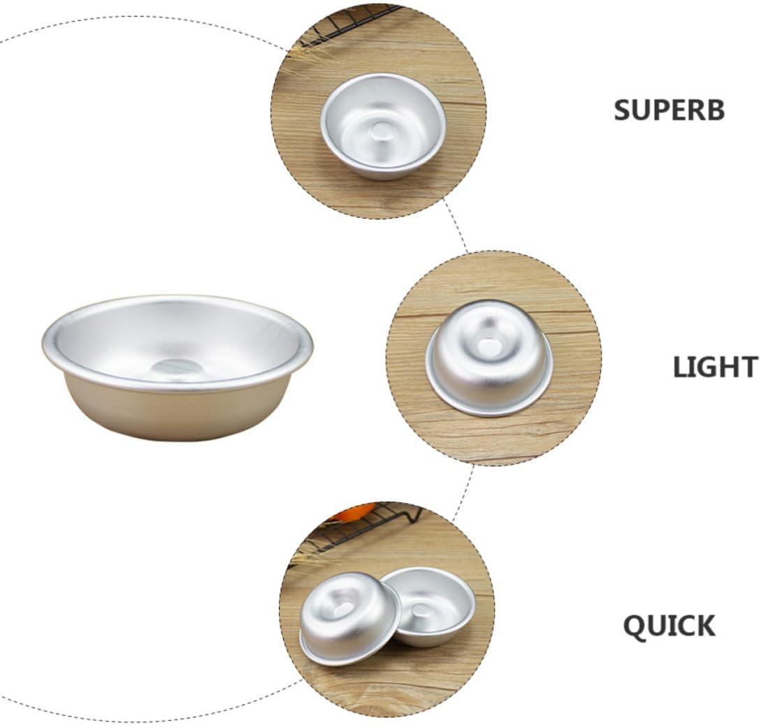 Wakauto 3pcs Angel Hollow Pudding Cake Mold Aluminum Alloy Baking Tool