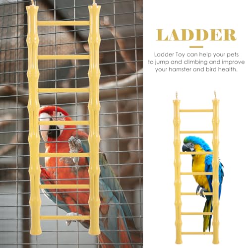 Perruches et hamsters actifs : échelle à oiseaux suspendue Yardwe - 8