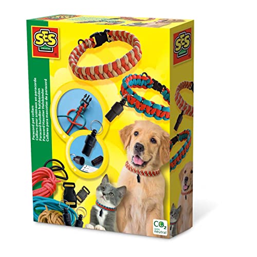 SES Creative 14784 Paracord Haustier Halsbänder, Diverse Farben