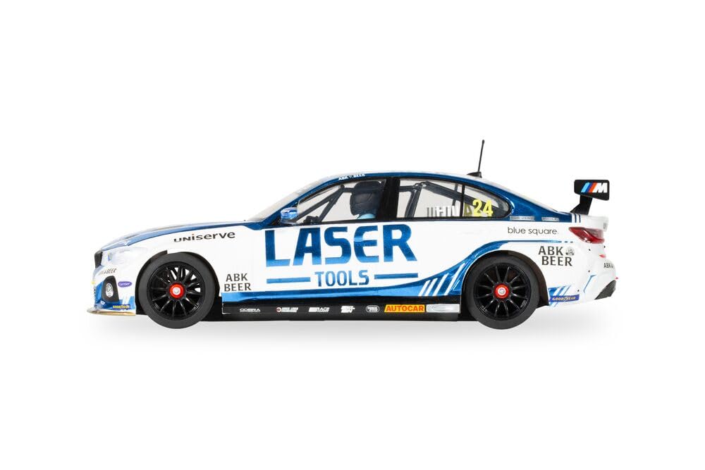 Scalextric - C4526 - Cars BMW 330E NGTC, Outils Laser, Jake Hill 2023, Voiture à sous Jouet à Utiliser avec des Circuits Ou Un Ensemble de Courses