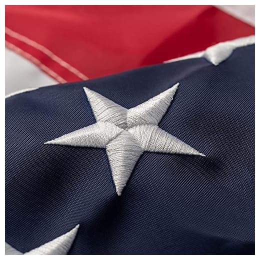 TNS American Flag,3x5 ft 150D American Flag Outdoor The Strongest, Longest Lasting, 3x5 ft 150D. Embroidered Stars Sewn Stripes Brass Grommets Foot