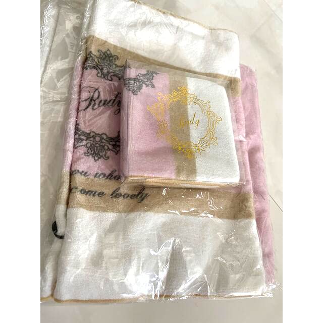 Amazon.co.jp: Rady レディ バスタオル フェイスタオル タオル 3点  