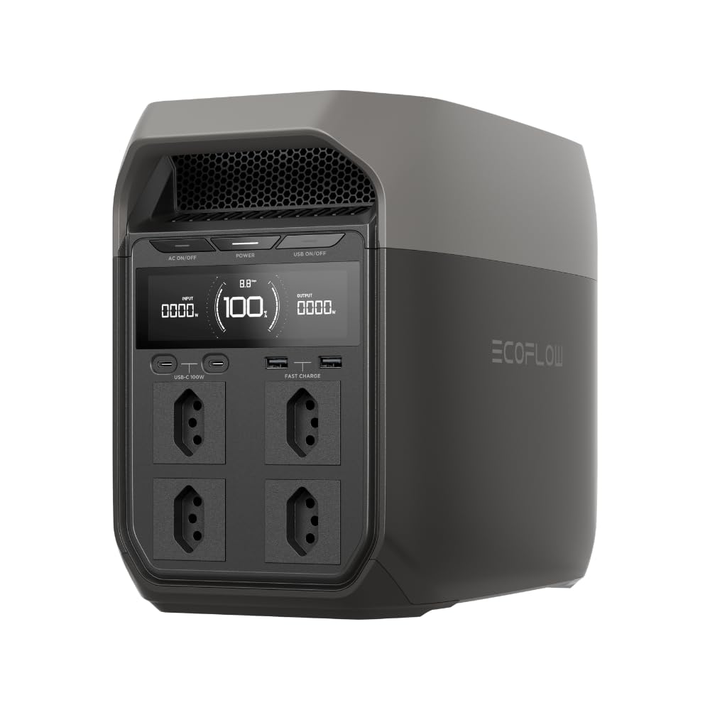 EF ECOFLOW DELTA 3 - Tomada BR 220V Estação de Energia Portátil