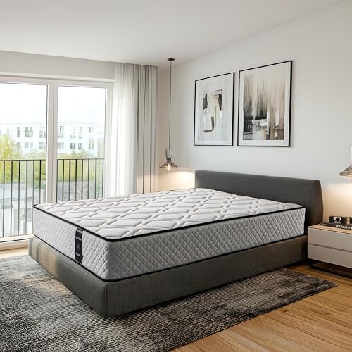 Colchón de muelles ensacados 140x190 cm Allegra - Cara Invierno/V...