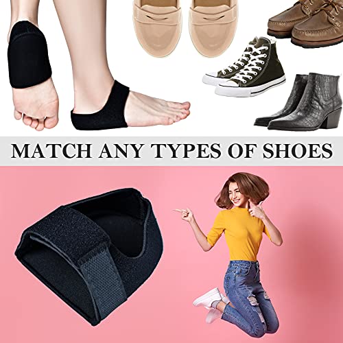 Plantar Fasciitis Heel Cups, Heel Cups For Heel Pain(4Pcs), Heel Protectors For Plantar Fasciitis Relief, Adjustable Heel Pads For Heel Pain Relief, Achilles Tendinitis, Heel Spur (Black, L Size) #TOP6