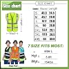 YOWESHOP High Visibility Safety Vest Customize Your Logo Protective Security Vest (S, Black)