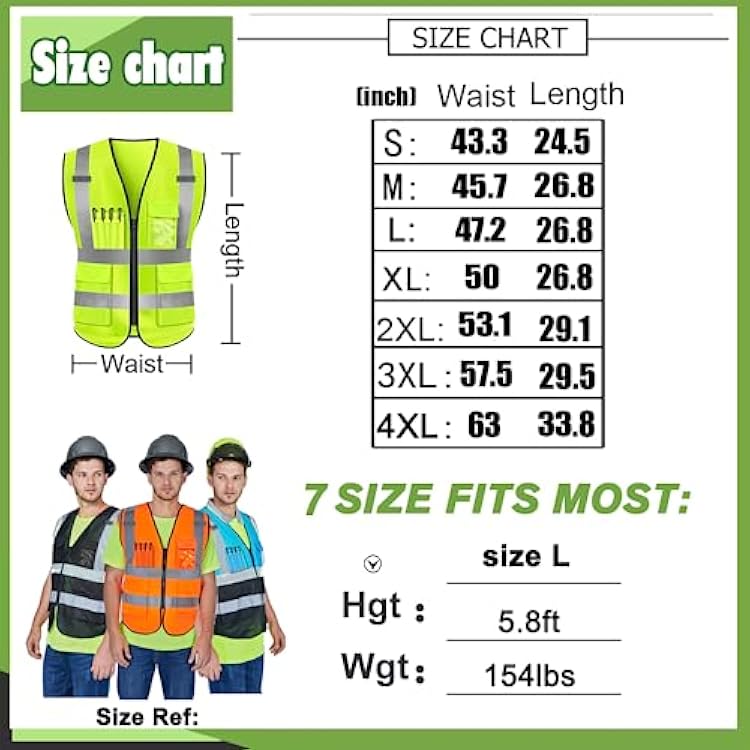 YOWESHOP High Visibility Safety Vest Customize Your Logo Protective Security Vest (S, Black)