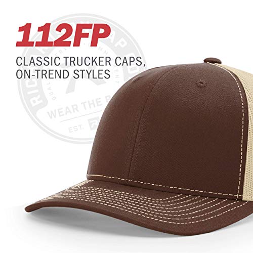 Image of Richardson 112P Patterned Snapback Trucker Hat - Custom Leather Patch Hat | No Minimals | Volume Tiered Pricing