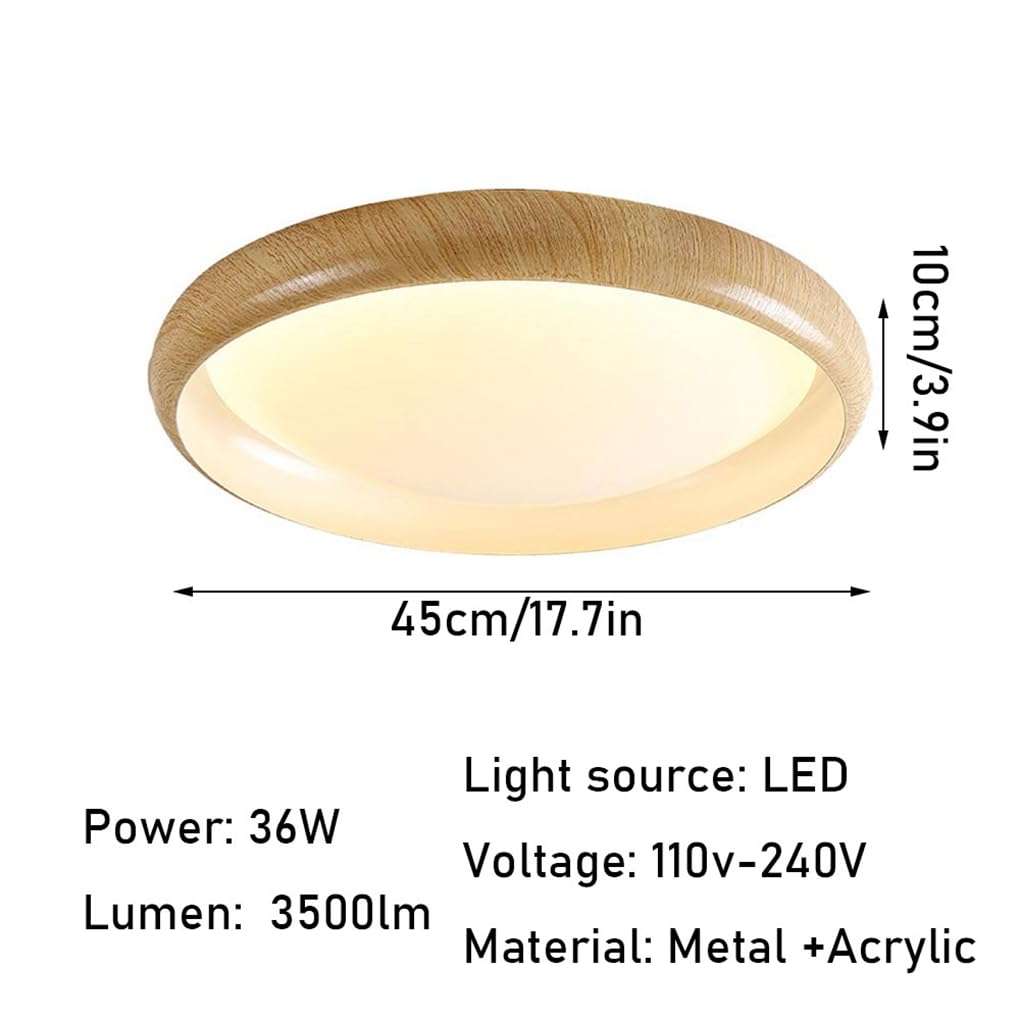 Plafonnier LED moderne unique rond plat 5000K lumière du jour blanc 2400lm lampy plafonowe blanches à intensité variable super lumineuses pour chambre à coucher cuisine couloir s