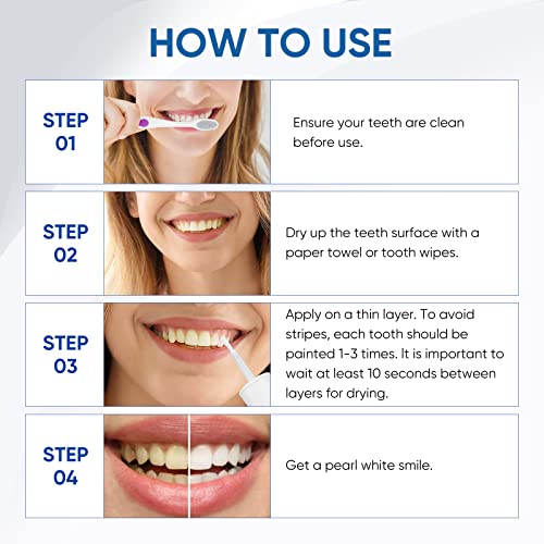Tooth Paint, Teeth Whitening Paint, Instant White Tooth Paint, Tooth Polish Uptight White, Portable and Simple - Image 7