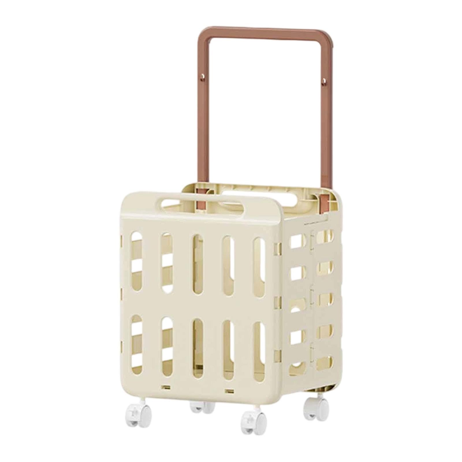 Panier à linge à roulettes fini le désordre avec ce chariot pliable