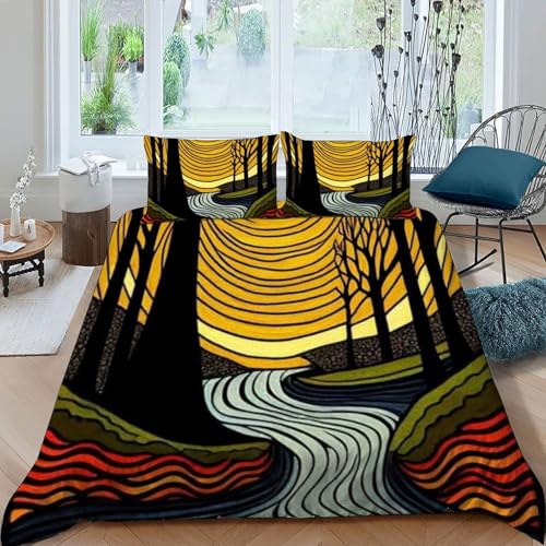 Housse de couette double microfibre 200x200cm lavable et infroissable - 3