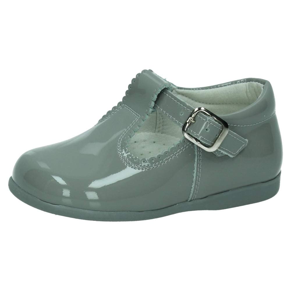 Bambineli 463 PEPITOS Gris Charol NIÑO Zapatos MOCASÍN Gris 26
