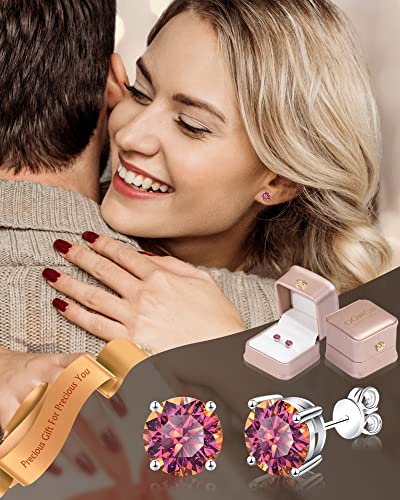 Howoo Moissanite Earrings For Women 925 Sterling Silver Stud Earrings Hypoallergenic Wedding Earrings For Bride Bridesmaid #TOP4