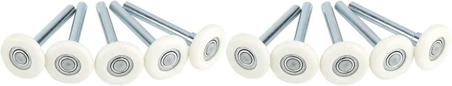 Durability 10PCS Nylon Garage Roller Sectional Replacement Bearing Wheel Quiet for Smooth and Enduring Track