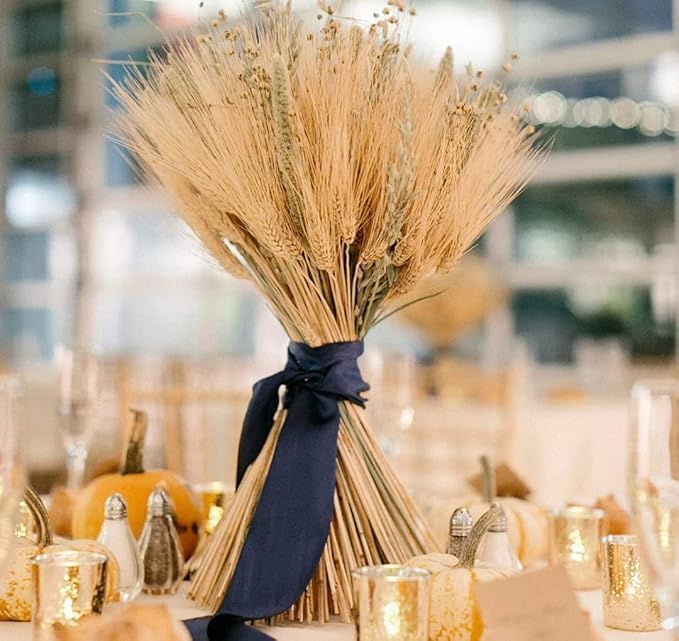 50 Pcs Set 30 cm Natural Dried Pampas Grass,Real Rabbit Bunny Tail,Reed Pampas,Boho Bouquet,Artificial Flowers Decor for Table Vase Home Decoration. (50 Pcs Dried Wheat Grass)