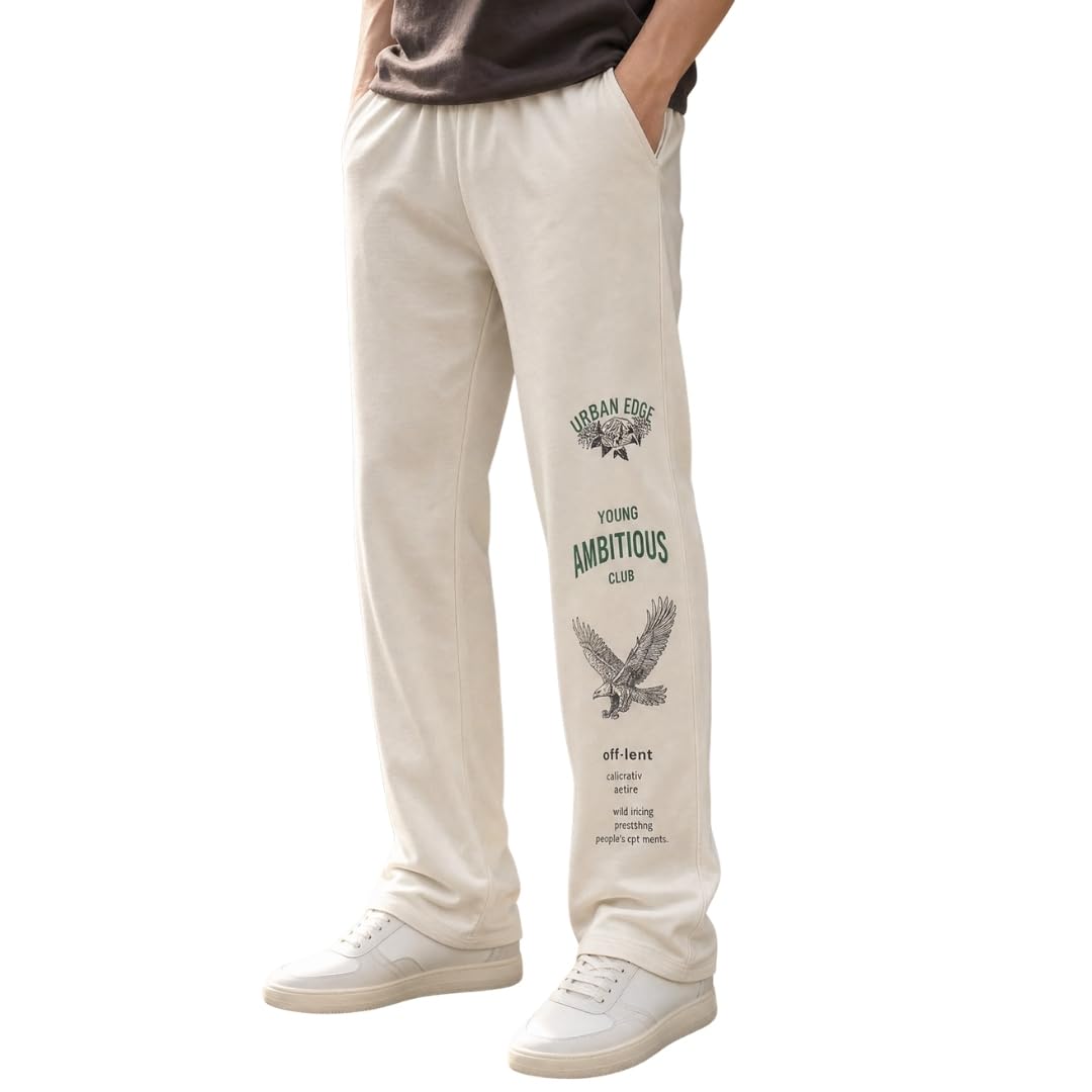 Nobero Joggers for Men | Trackpants for Men | Straight Fit | Elasticated Waist with Drawcord | Soft & Breathable Fabric | Casual Everyday Wear-picture-45